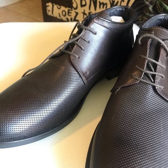 Dino Draghi leather perforated ankle boots size 11 - Picture 7 of 8